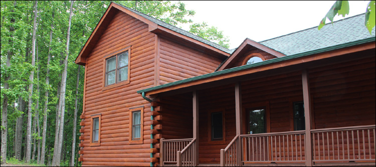 Log Home Staining in Amherst, Ohio